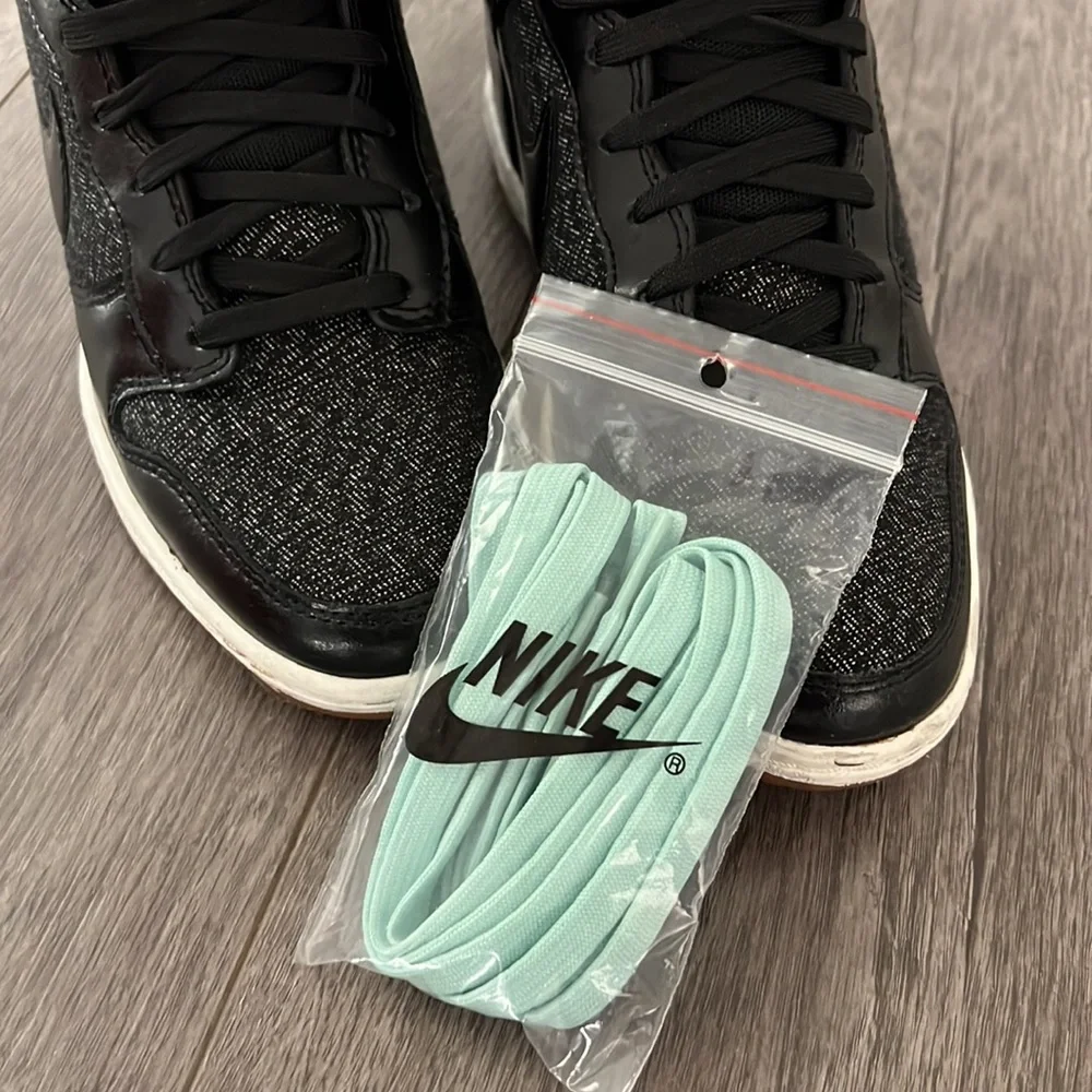 Nike Black and White High-Top Sneakers